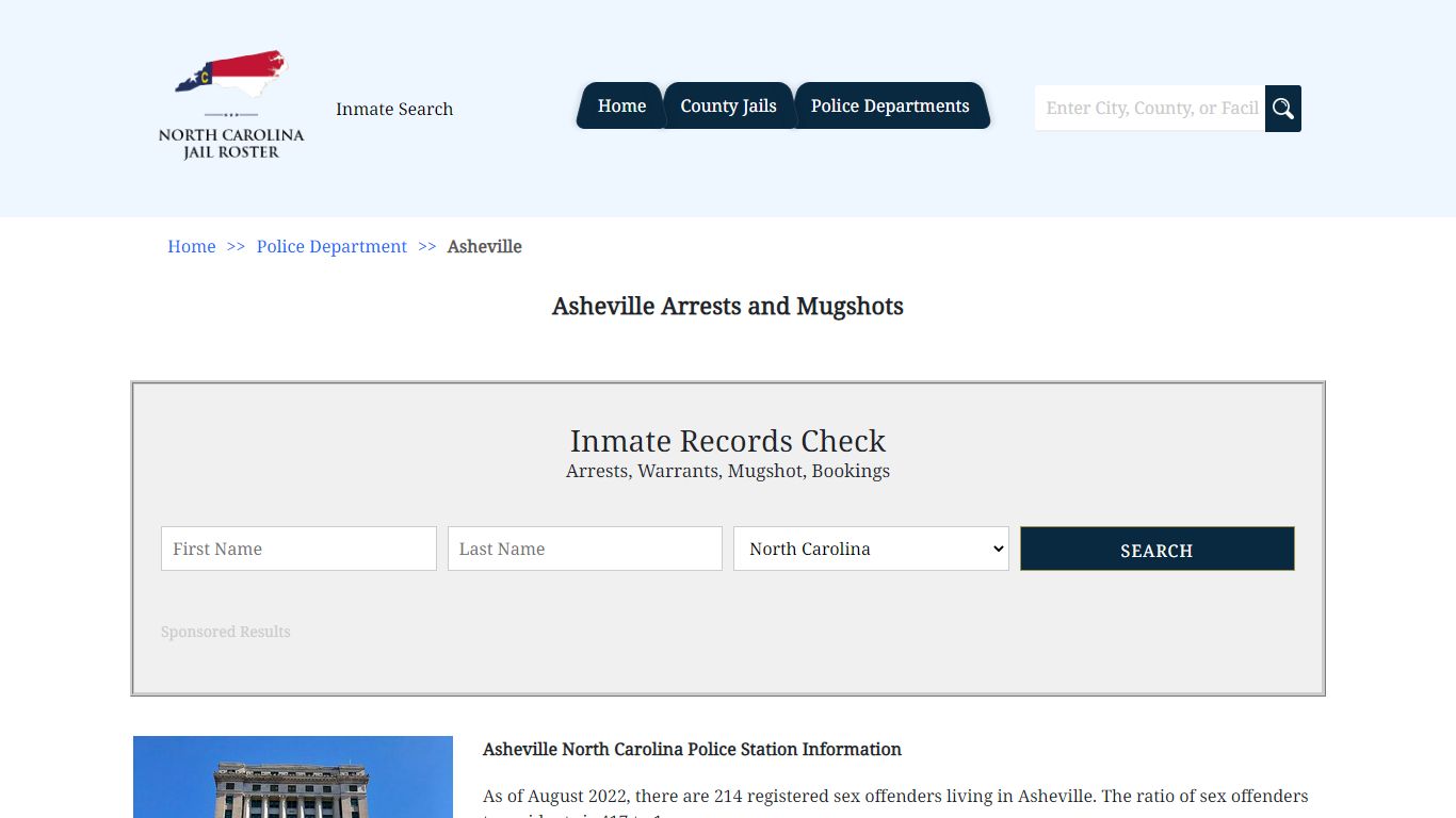 Asheville Arrests and Mugshots | North Carolina Jail Roster